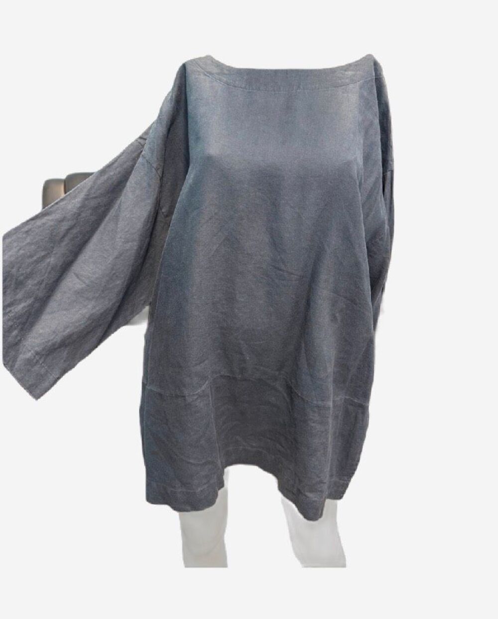 Pure Jill Navy Blue Linen Top Women’s Size XL - Picture 2 of 7